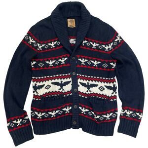 Vintage Salt Valley Men’s Cowichan Shawl Collar Lebowski Cardigan Sweater Rare